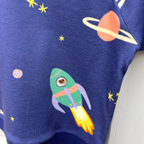 Bio Kinderkleidung I Mitwachsendes T-Shirt Weltall 🚀