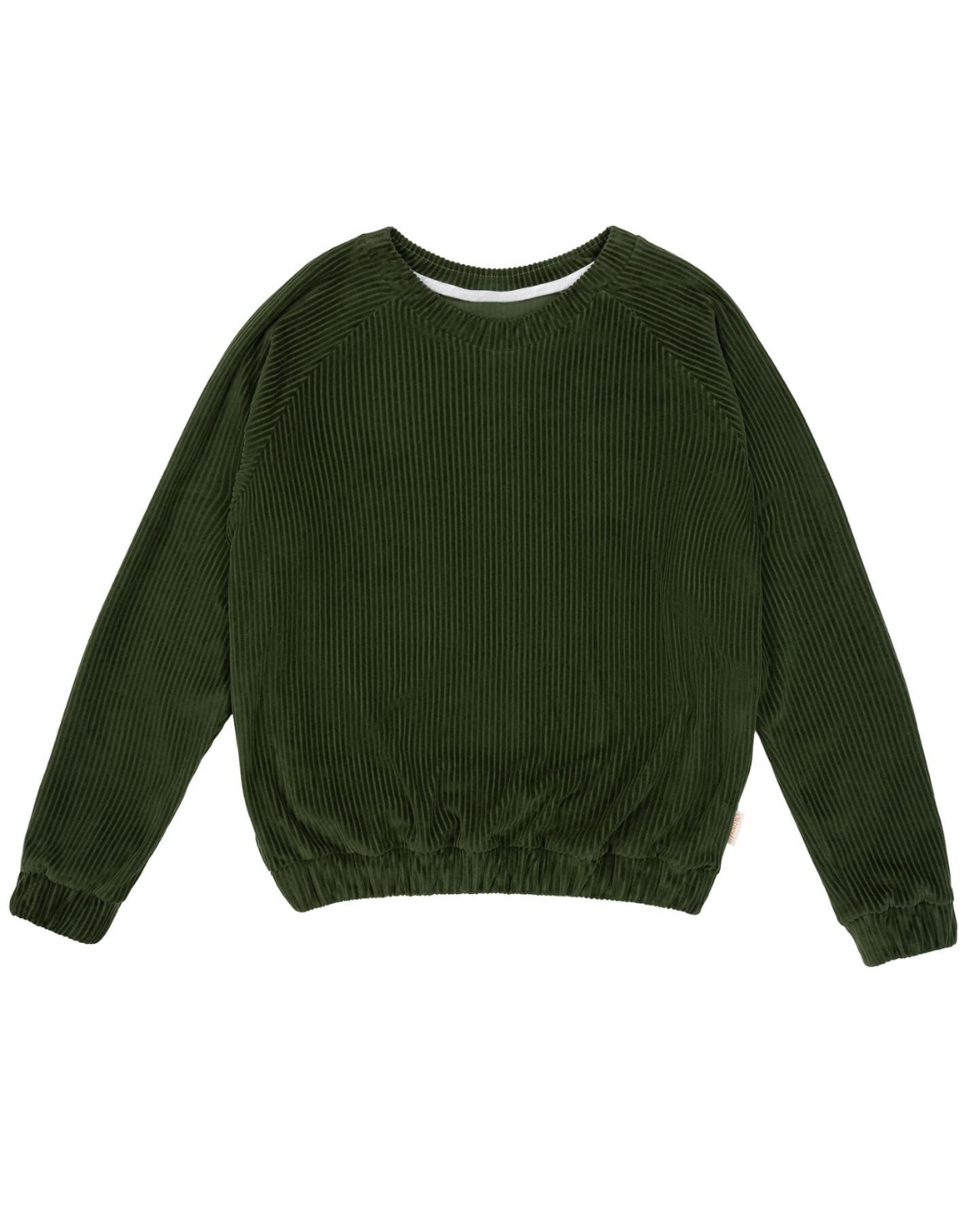 Fairer Unisex Sweater aus Cordnicki in der farbe Dunkelgrün aus Bio-Baumwolle von der Marke Oktopulli