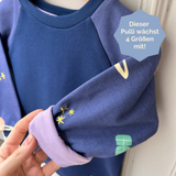 Mitwachsender Kuschelpullover Kinder | Weltall 🚀