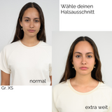 Raglan Shirt in Weiß aus Bio-Baumwolle im lässigen Unisex-Schnitt