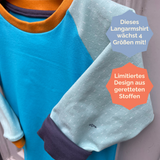 Besondere Kinderkleidung | mitwachsendes Langarmshirt Unikat 11/02